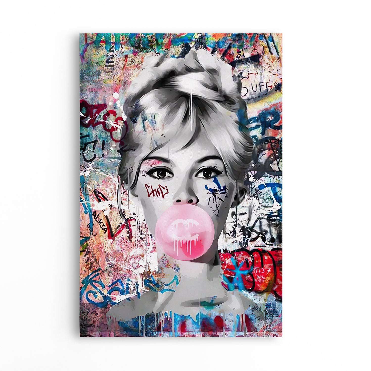 Bridget Bardot spray paint canvas bansky graffiti hotsell urban art diamonds