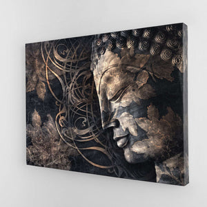 Smiling Buddha Head Canvas Magna Canvas 