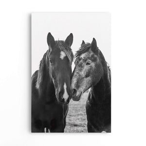 Horses At Sunset Canvas Wido 