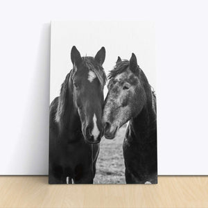 Horses At Sunset Canvas Wido 