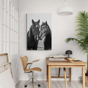 Horses At Sunset Canvas Wido 