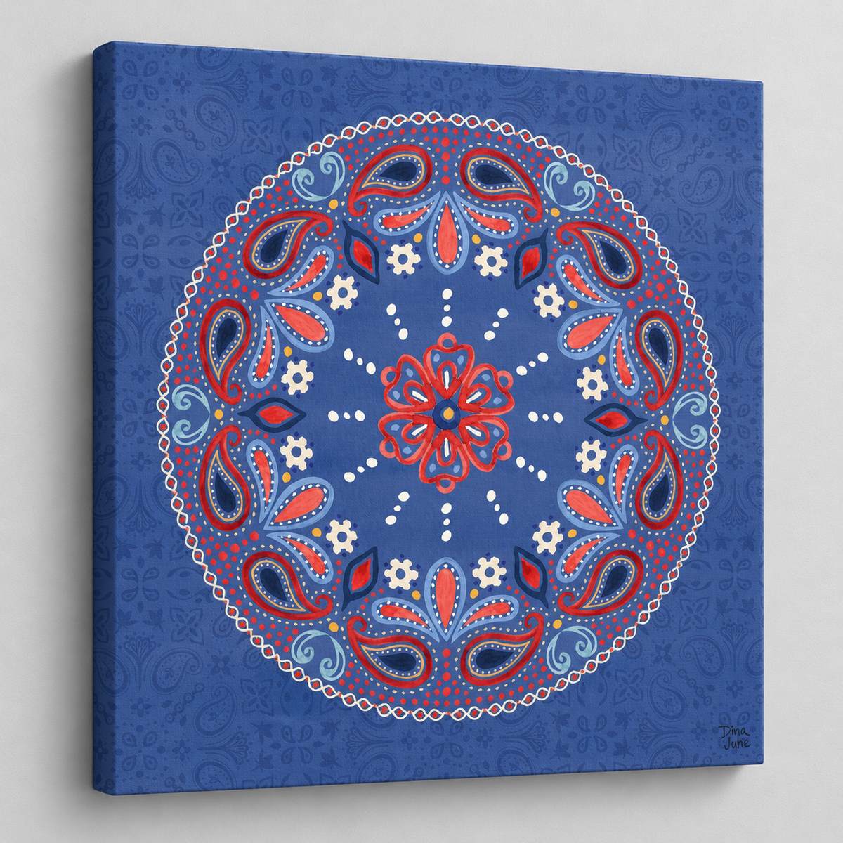 Festive Summer VI by Dina June – angled canvas
