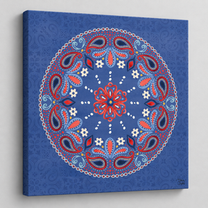 Festive Summer VI by Dina June – canvas resting on wood