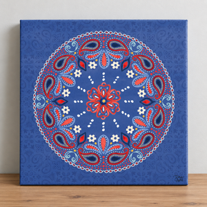 Festive Summer VI by Dina June – canvas resting on wood