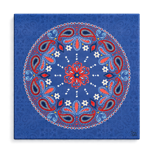 Festive Summer VI by Dina June – canvas resting on wood