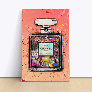 Graffiti Chanel No 5 - Pink