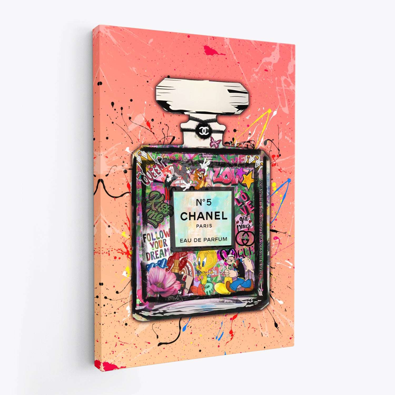 Graffiti Chanel No 5 - Pink