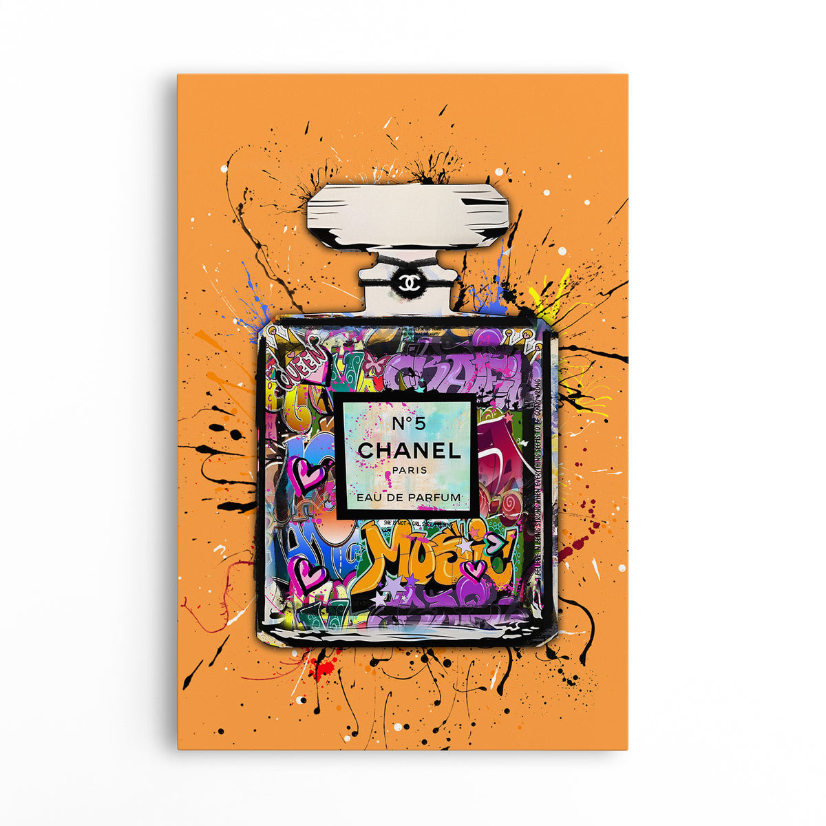 Graffiti Chanel No 5 - Orange