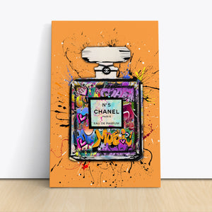 Graffiti Chanel No 5 - Orange