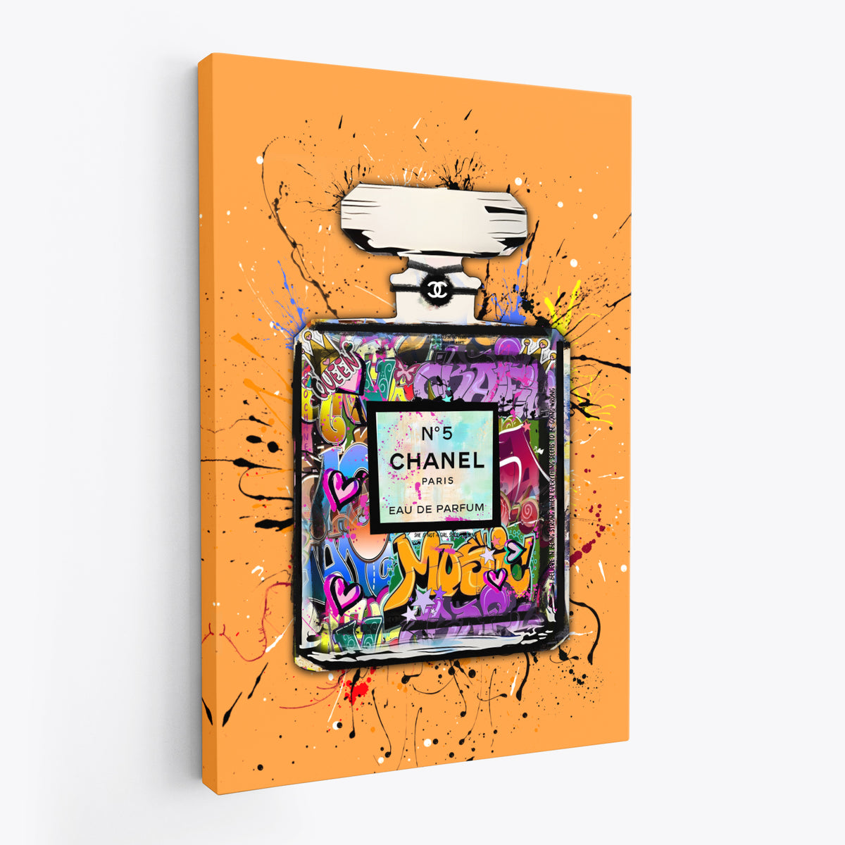 Graffiti Chanel No 5 - Orange