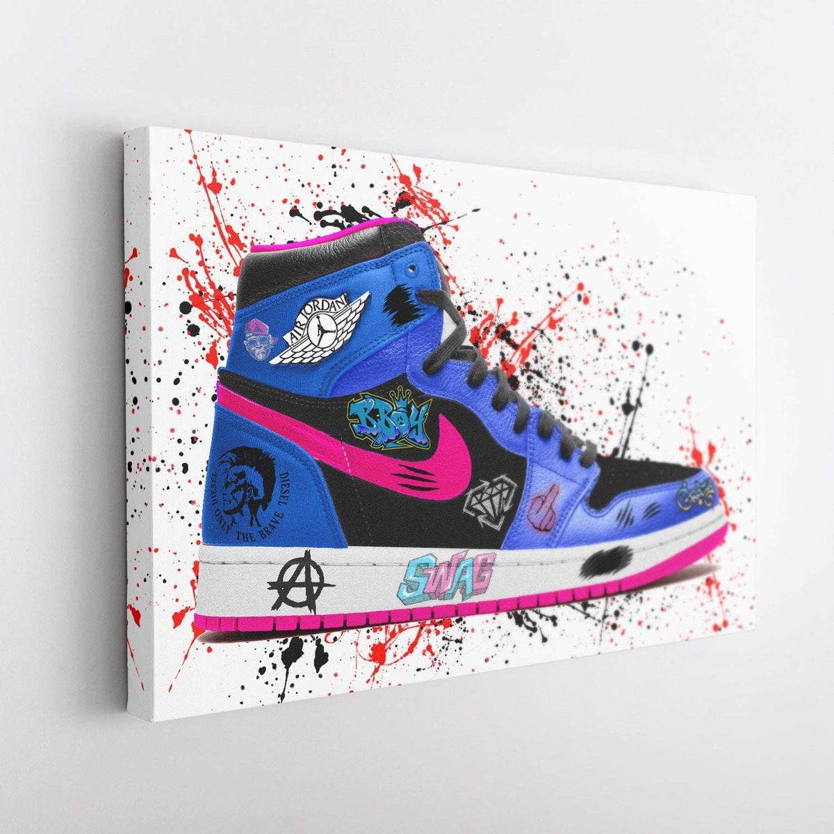 Pink Nike Jordan Air Graffiti Sneaker