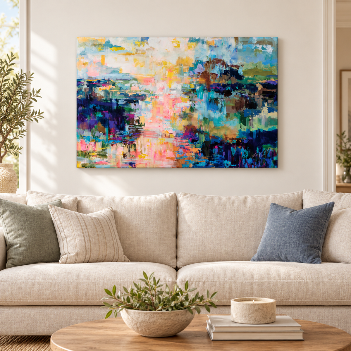 Joy of My Life by Jeanette Vertentes – sofa canvas mockup