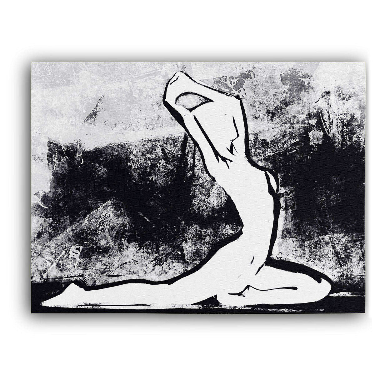 Pigeon Pose Canvas Wido 60x90 cm / 24x36″ White 