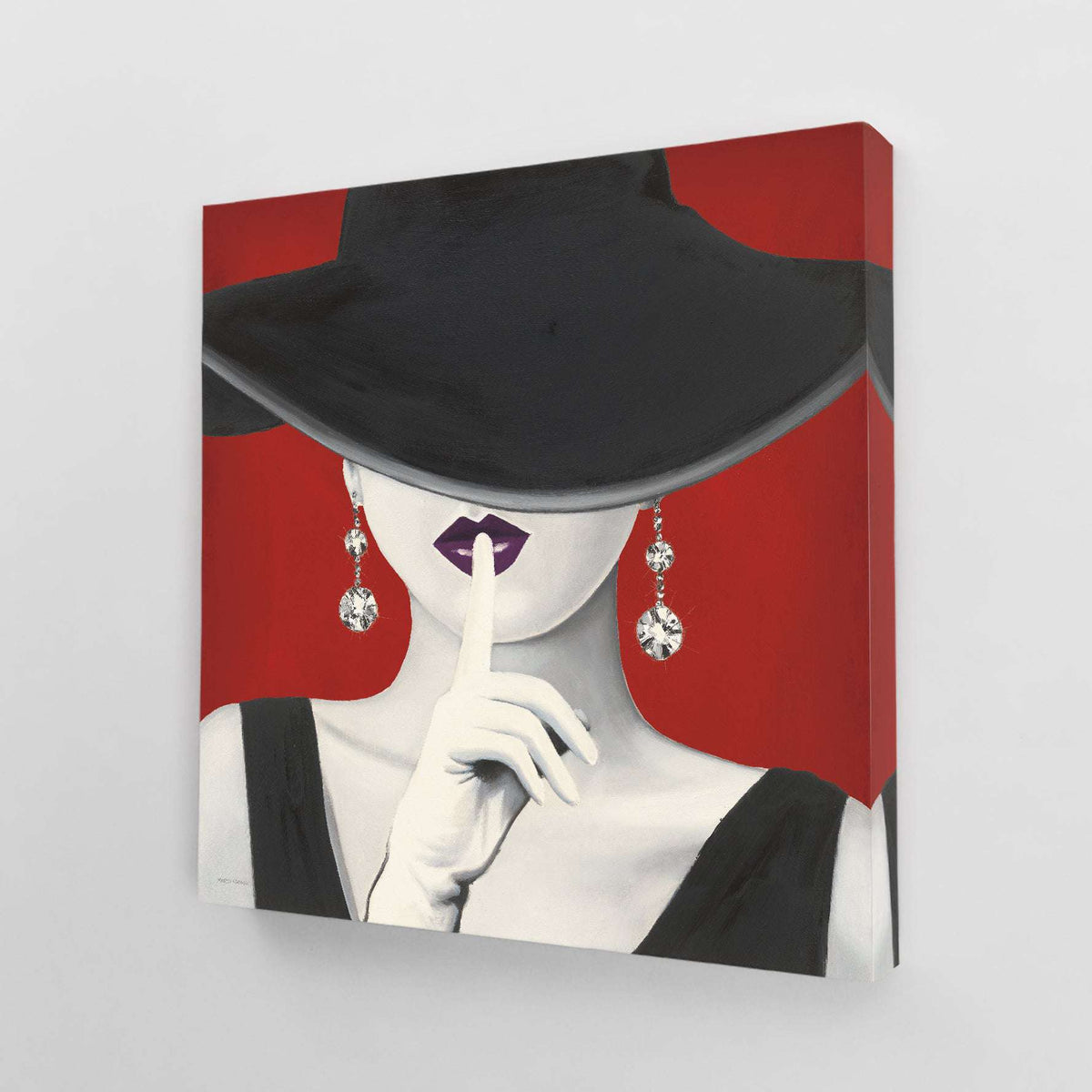 Haute Chapeau Purple Lips I