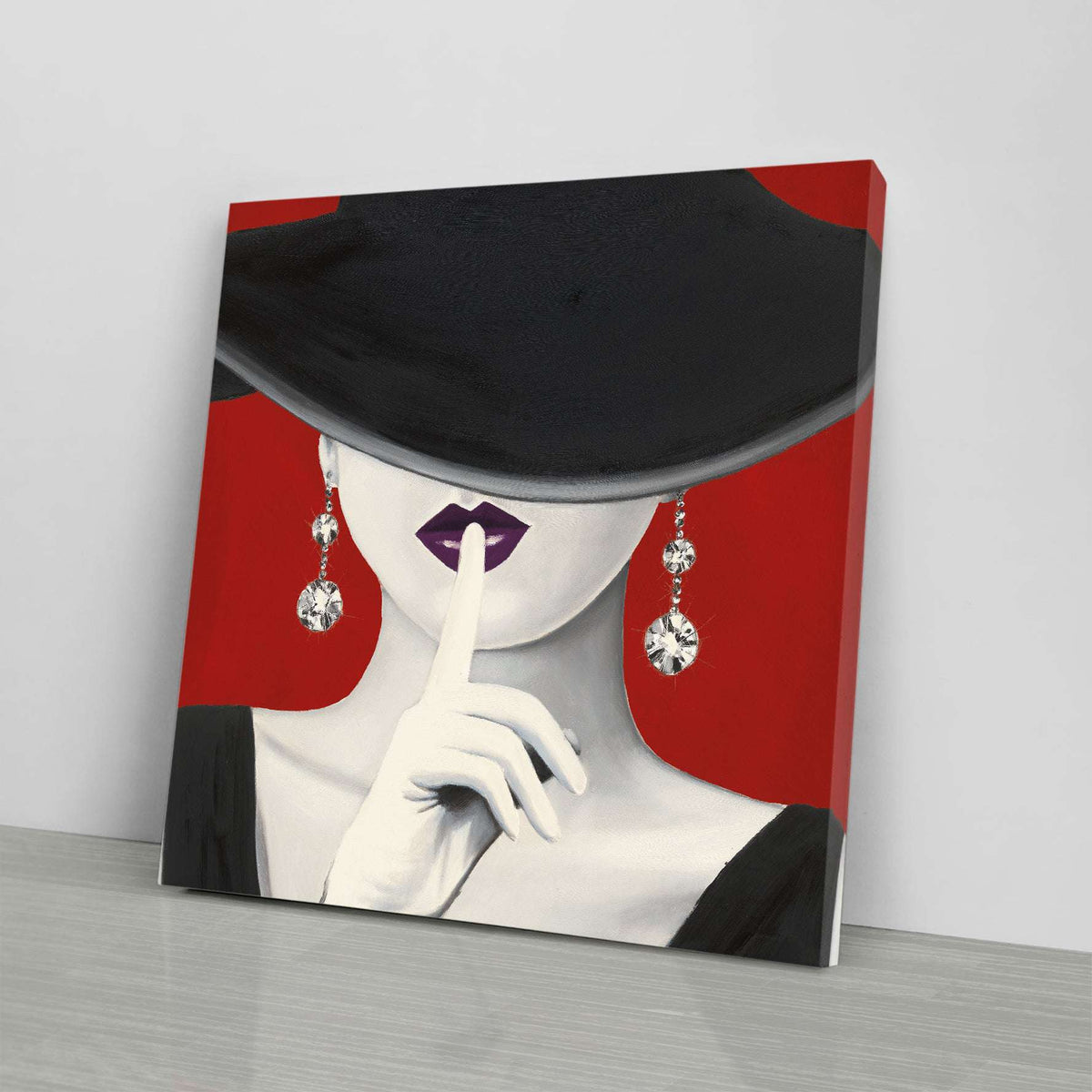 Haute Chapeau Purple Lips I