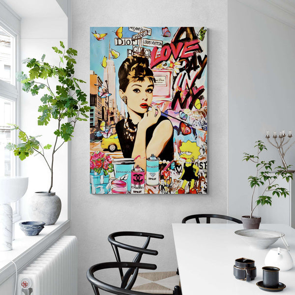 Chanel No 5 Perfume Pink' Urban Pop Art Painting in 2023