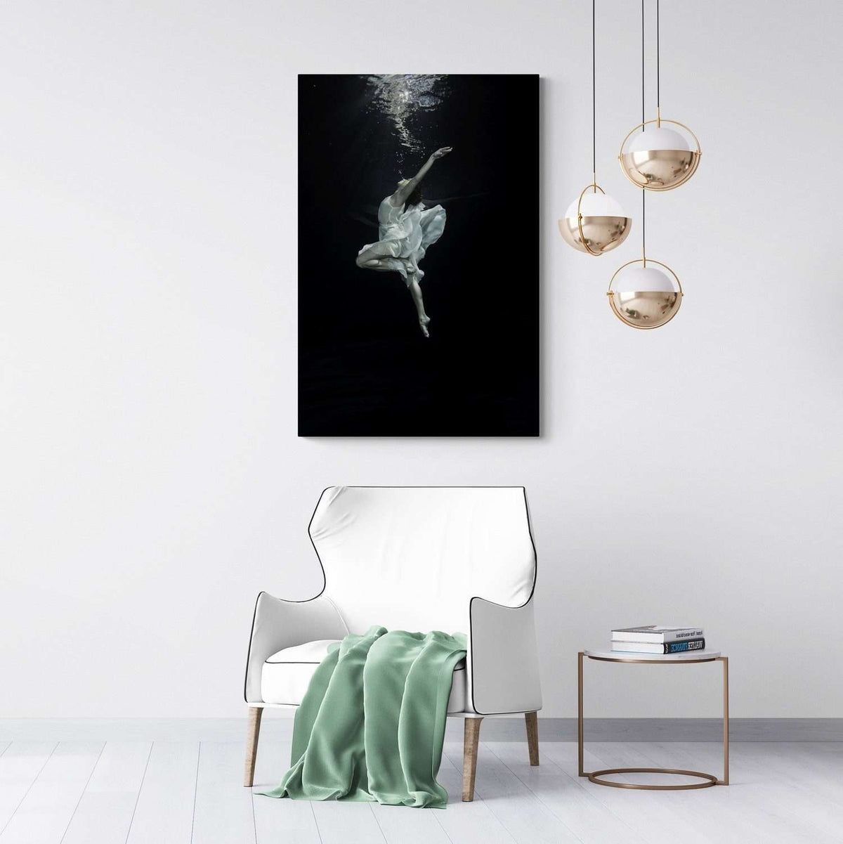 Ballet Dancer Underwater Canvas Magna Canvas 