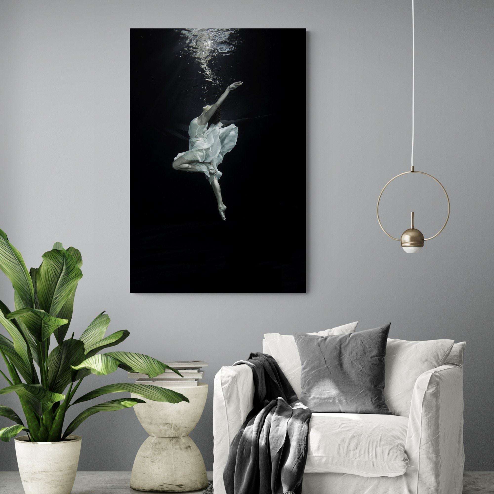 Ballet Dancer Underwater Canvas Magna Canvas 