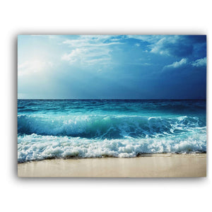 Deep Blue Beachscape Canvas Wido 