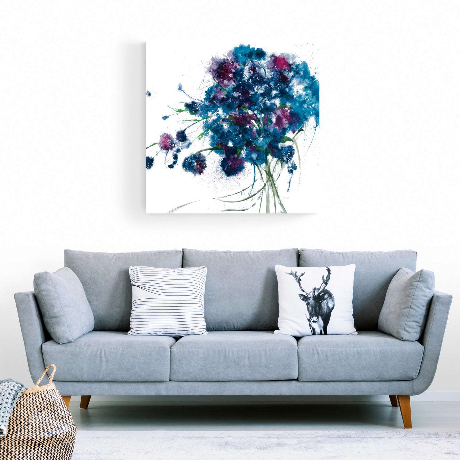 Blue Bouquet Crop