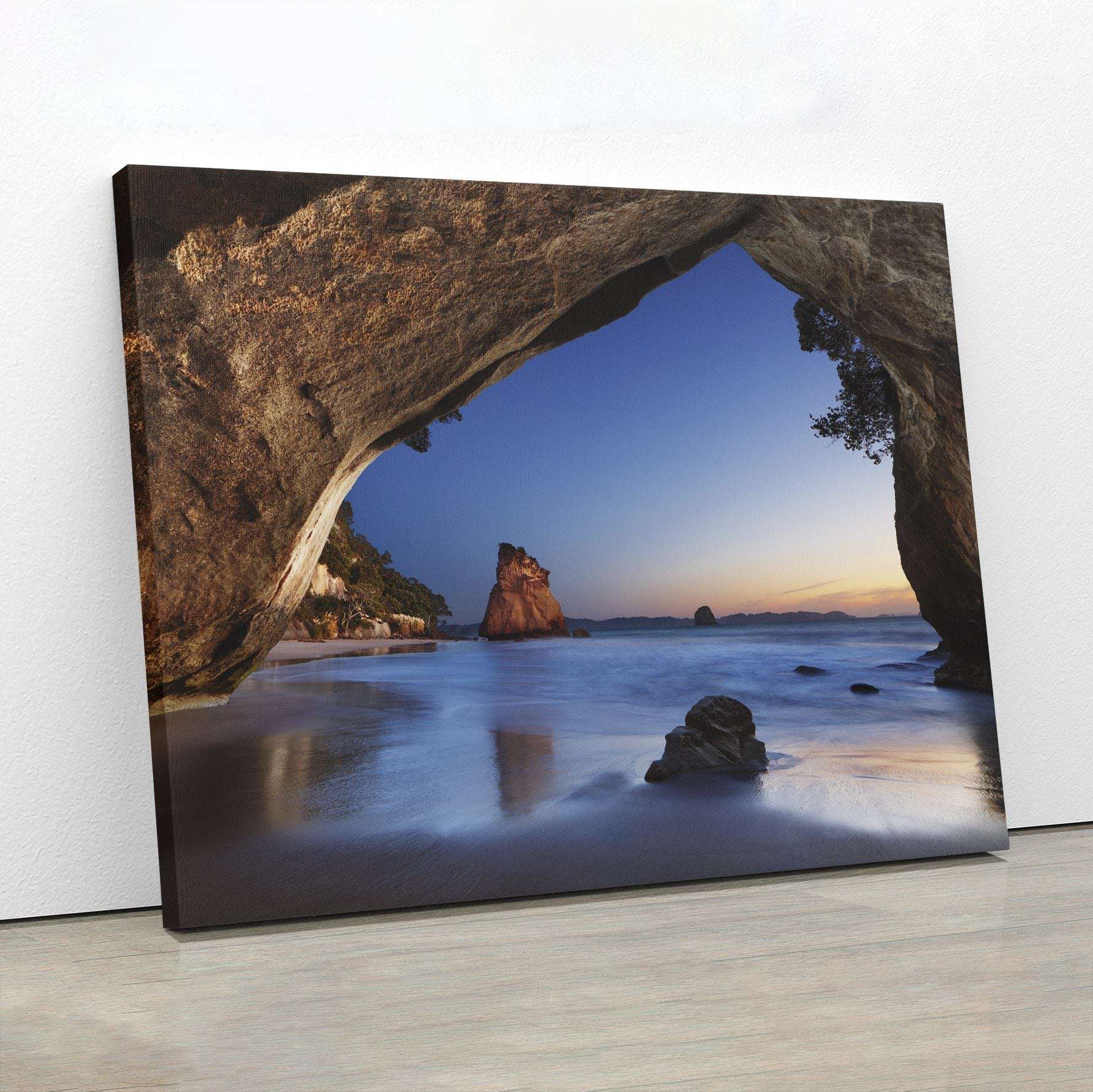 Cathedral Cove Canvas Wido 