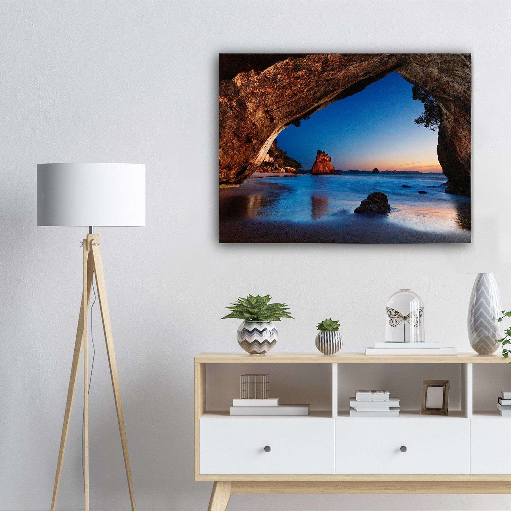 Cathedral Cove Canvas Wido 