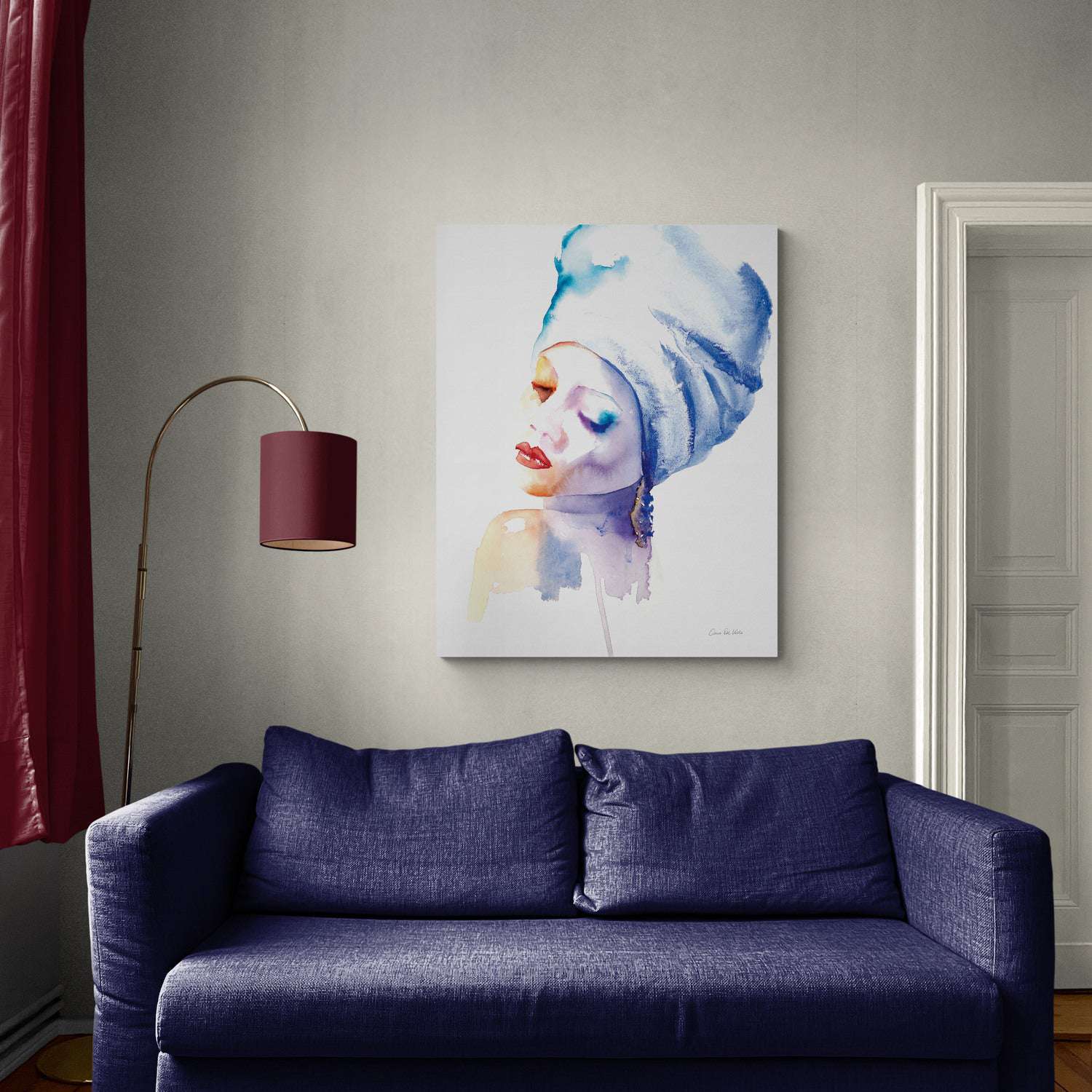 Woman In Blue
