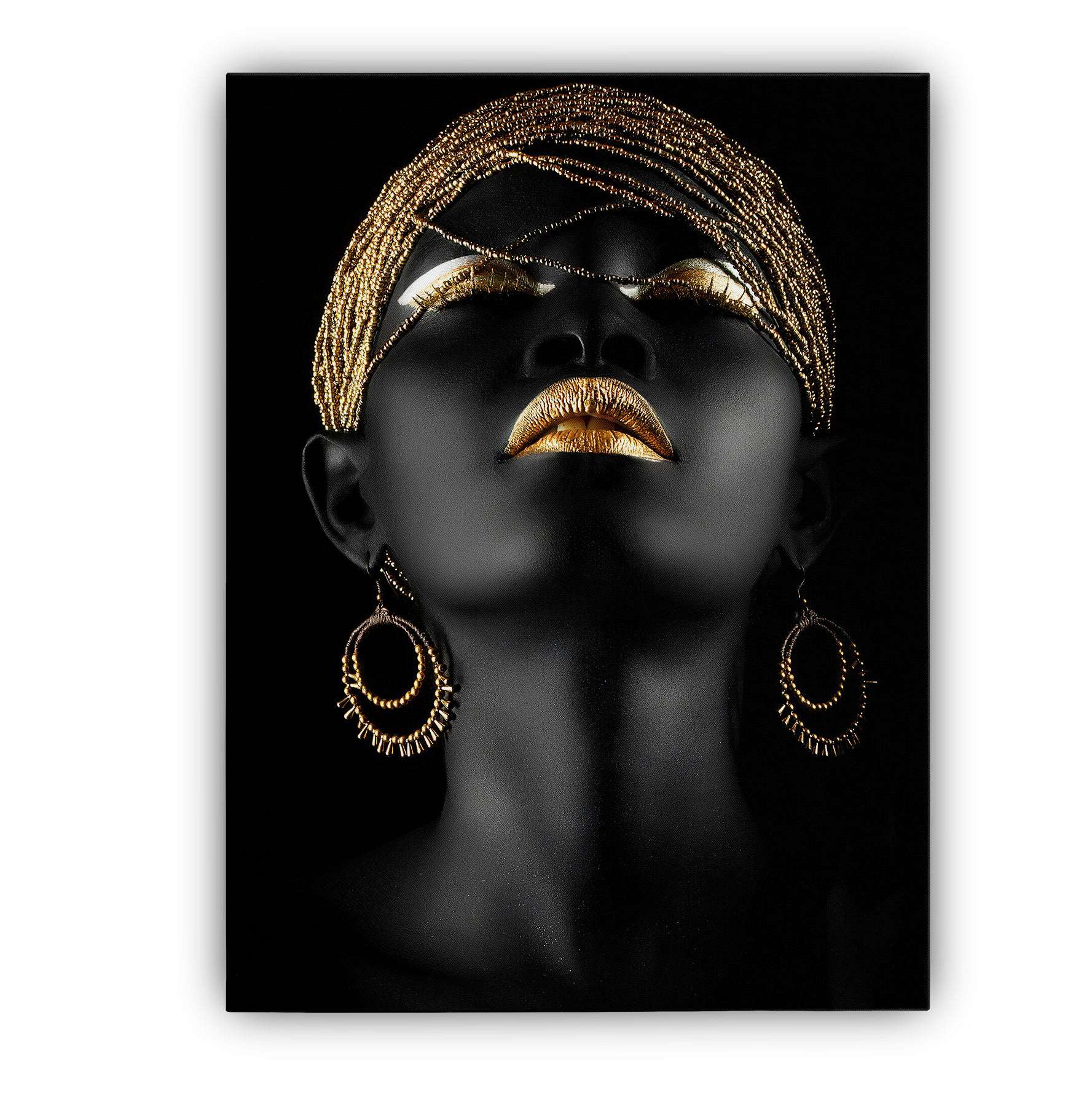 Black & Gold Woman - Magna Canvas