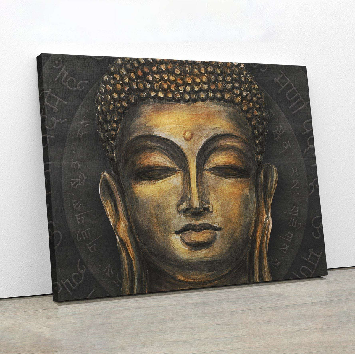 Gold Smiling Buddha Canvas Magna Canvas 