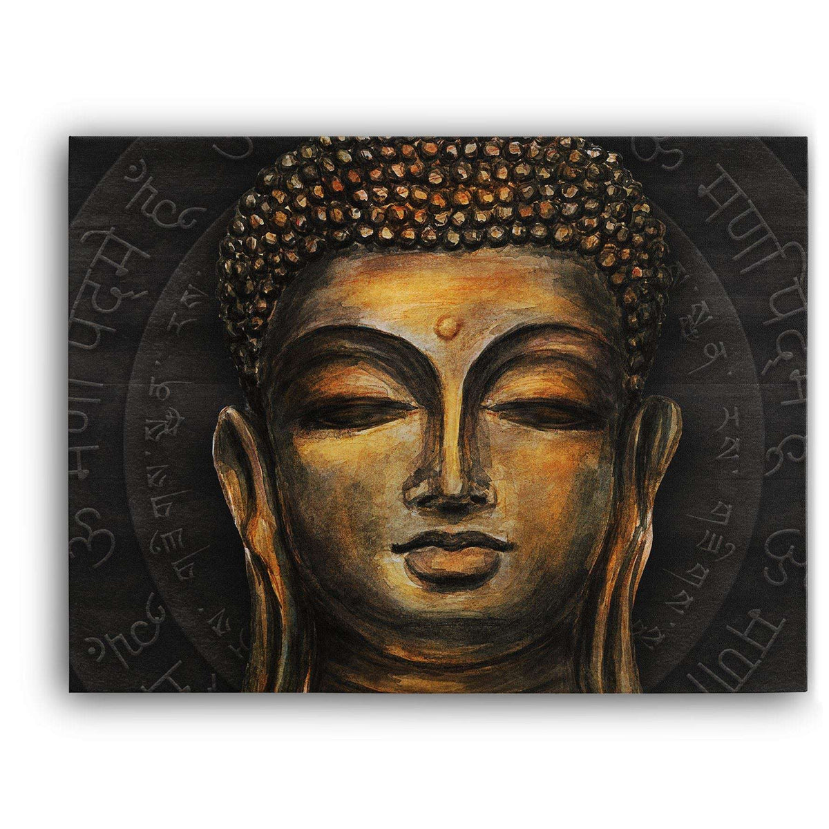 Gold Smiling Buddha Canvas Magna Canvas 