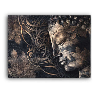 Smiling Buddha Head Canvas Magna Canvas 