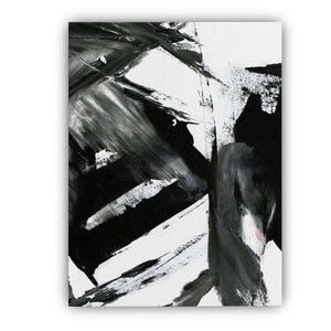 Black and White Abstract II Canvas Wido 