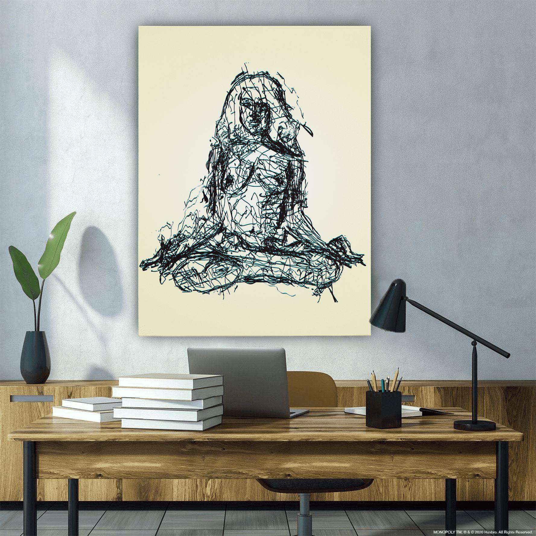 Meditation In The Nude Canvas Wido 