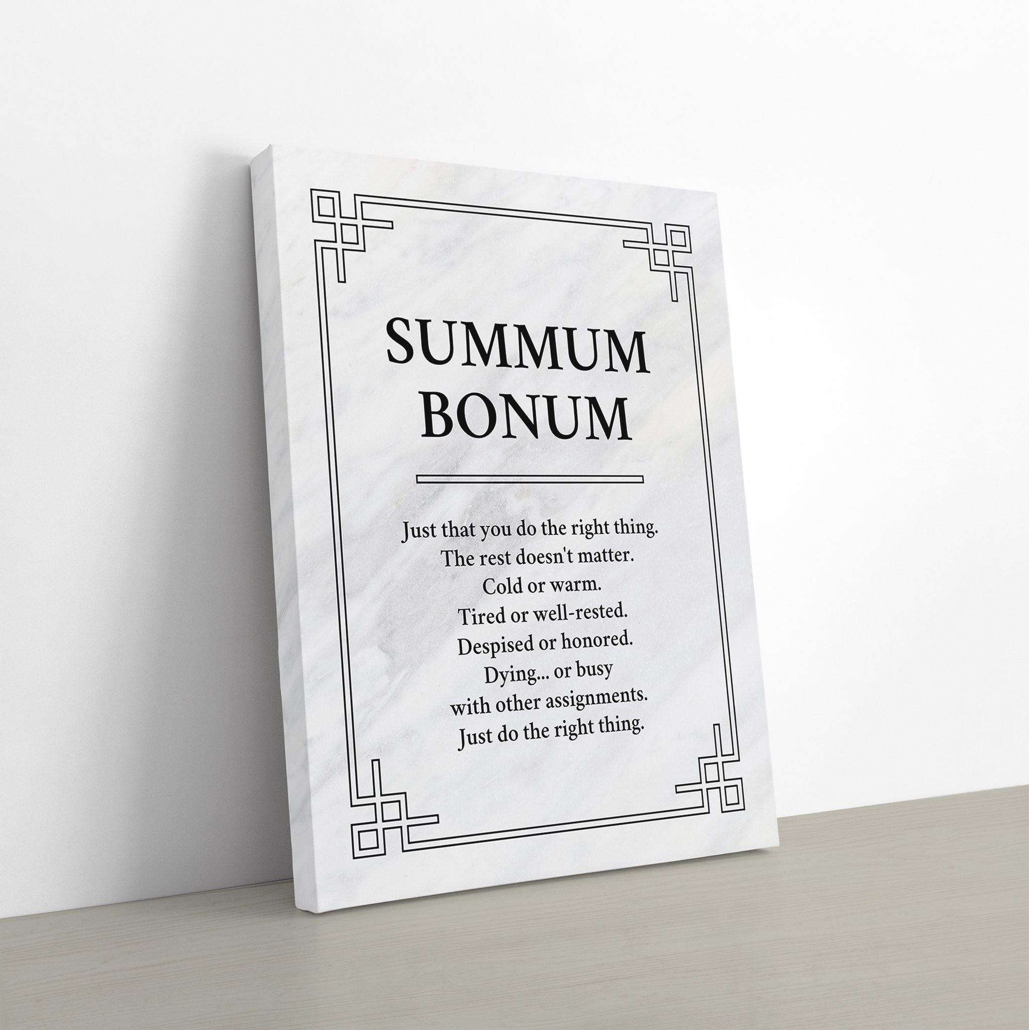 Summum Bonum Canvas Wido 60x90 cm / 24x36″ Marble 