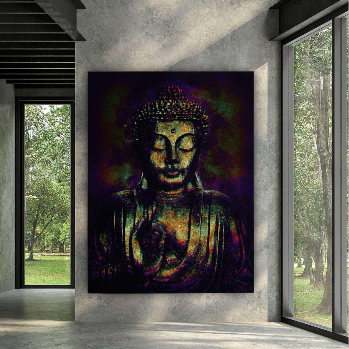 Gold Buddha Canvas Wido 