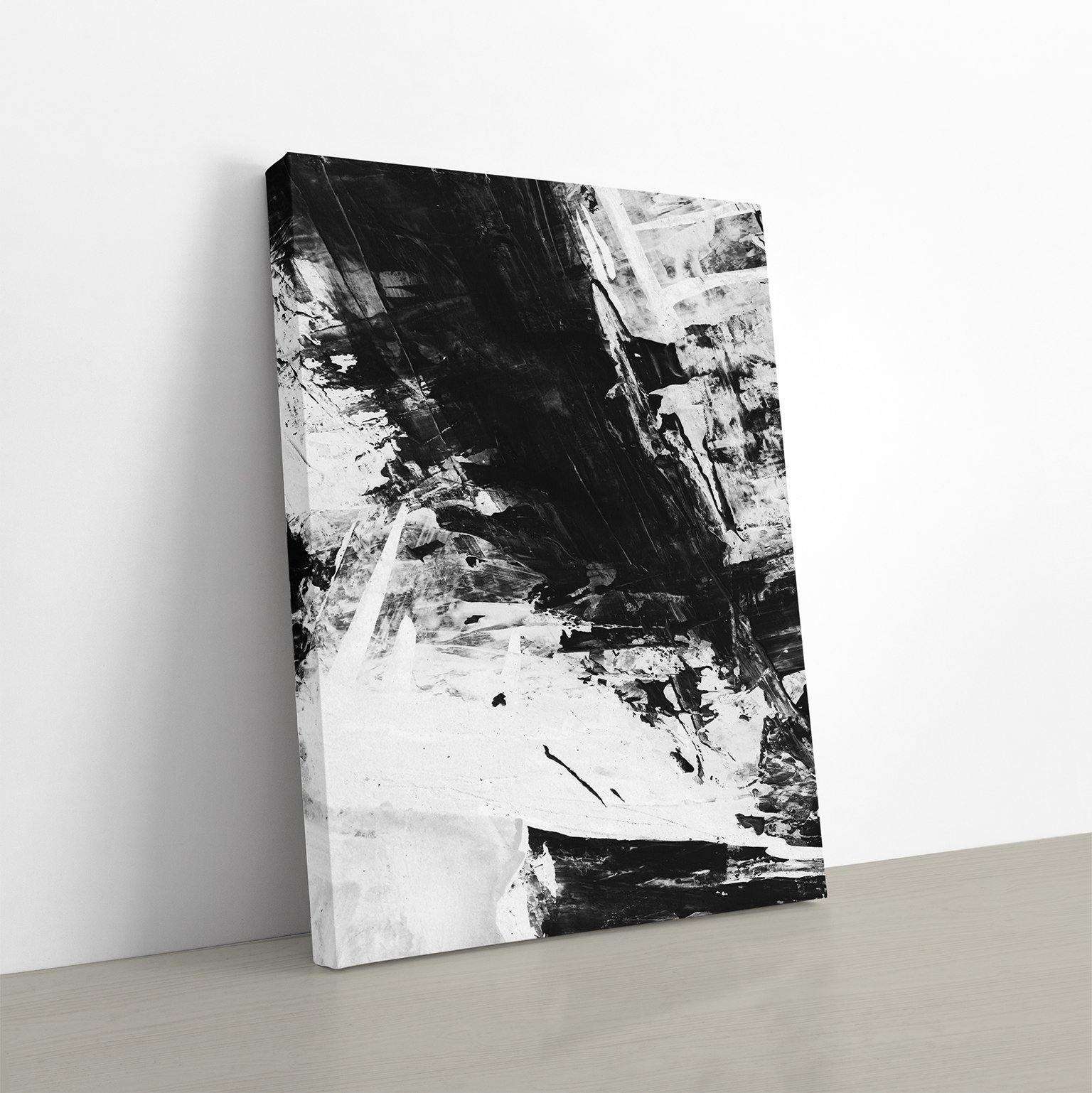 Black in White Canvas Wido 