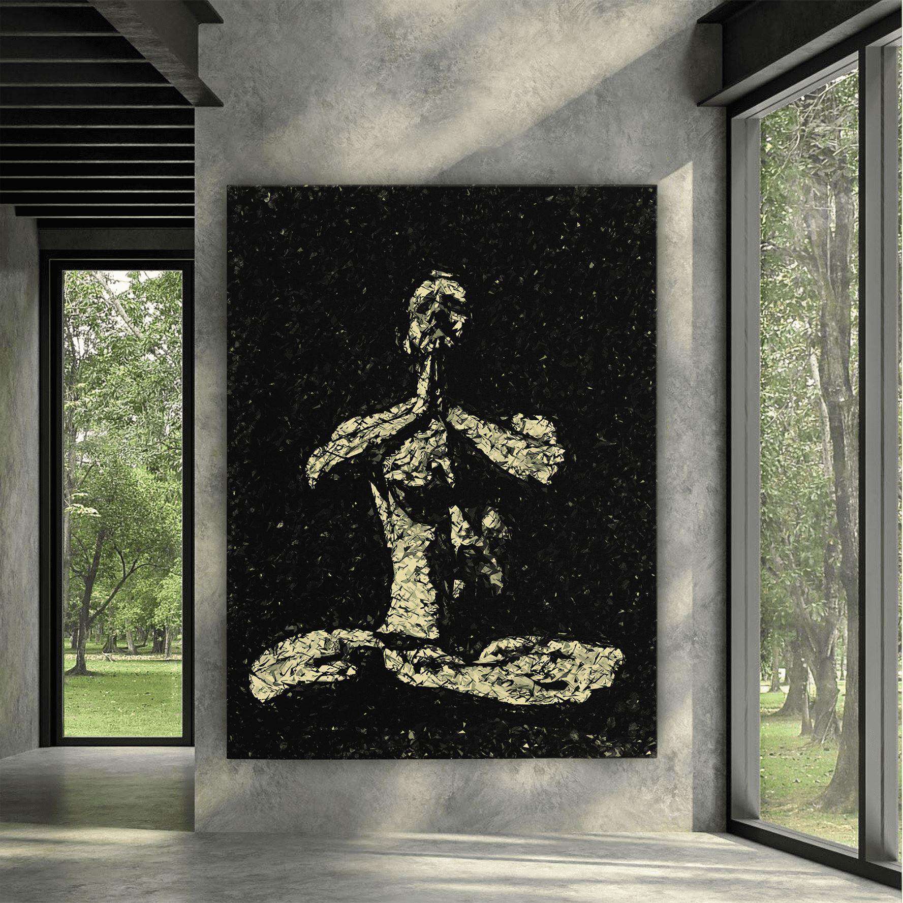 Man In Meditation Canvas Wido 