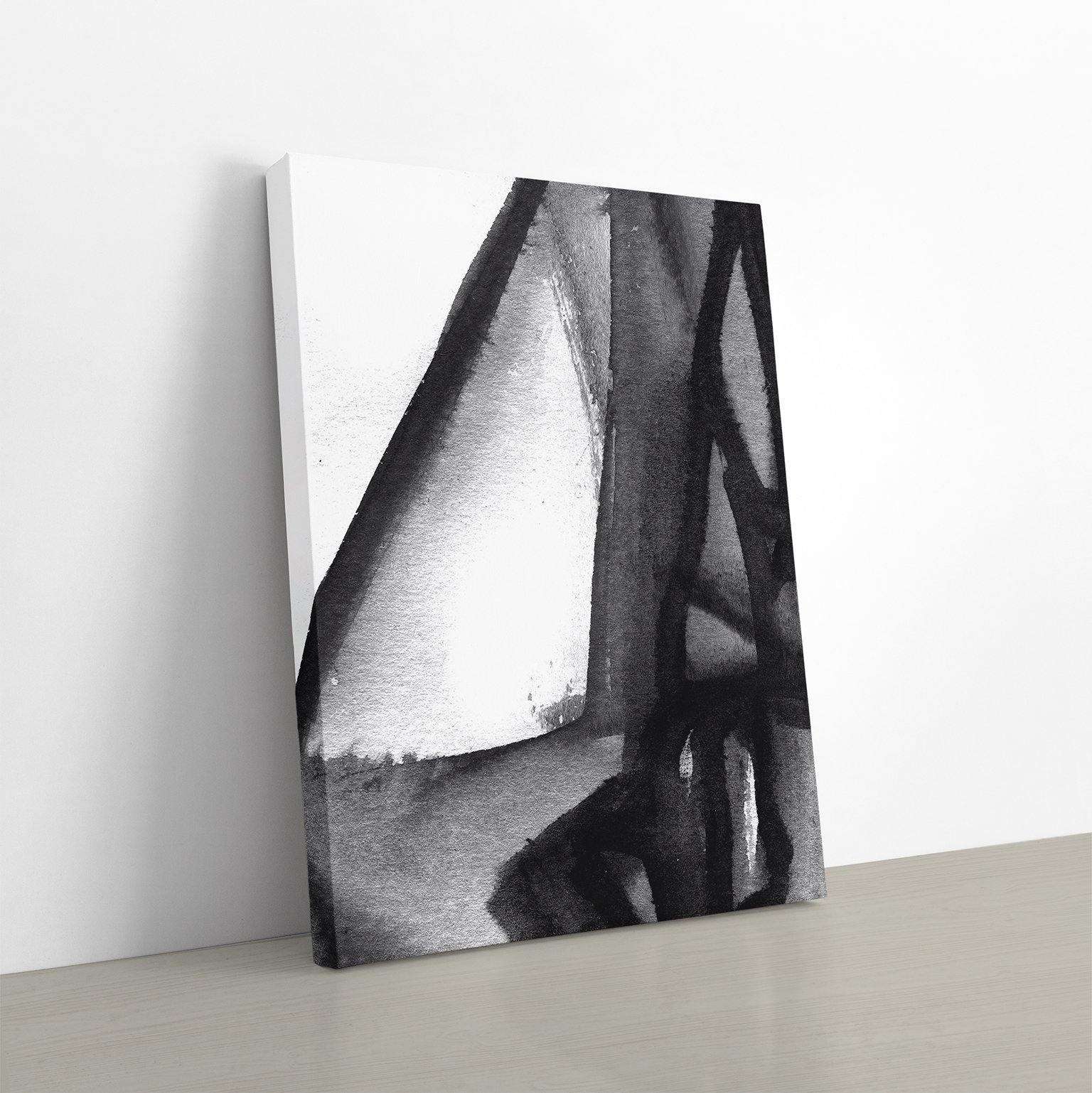 Black and White Abstract I Canvas Wido 