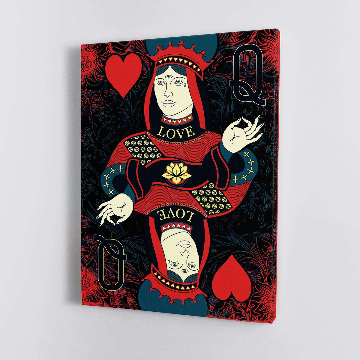 Queen Of Hearts Canvas Wido 