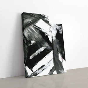 Black and White Abstract II Canvas Wido 
