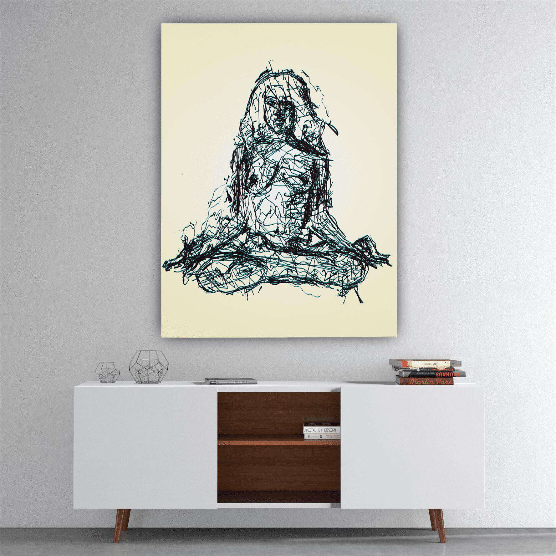 Meditation In The Nude Canvas Wido 