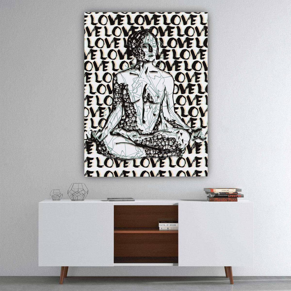 Meditation Is Love I Canvas Wido 