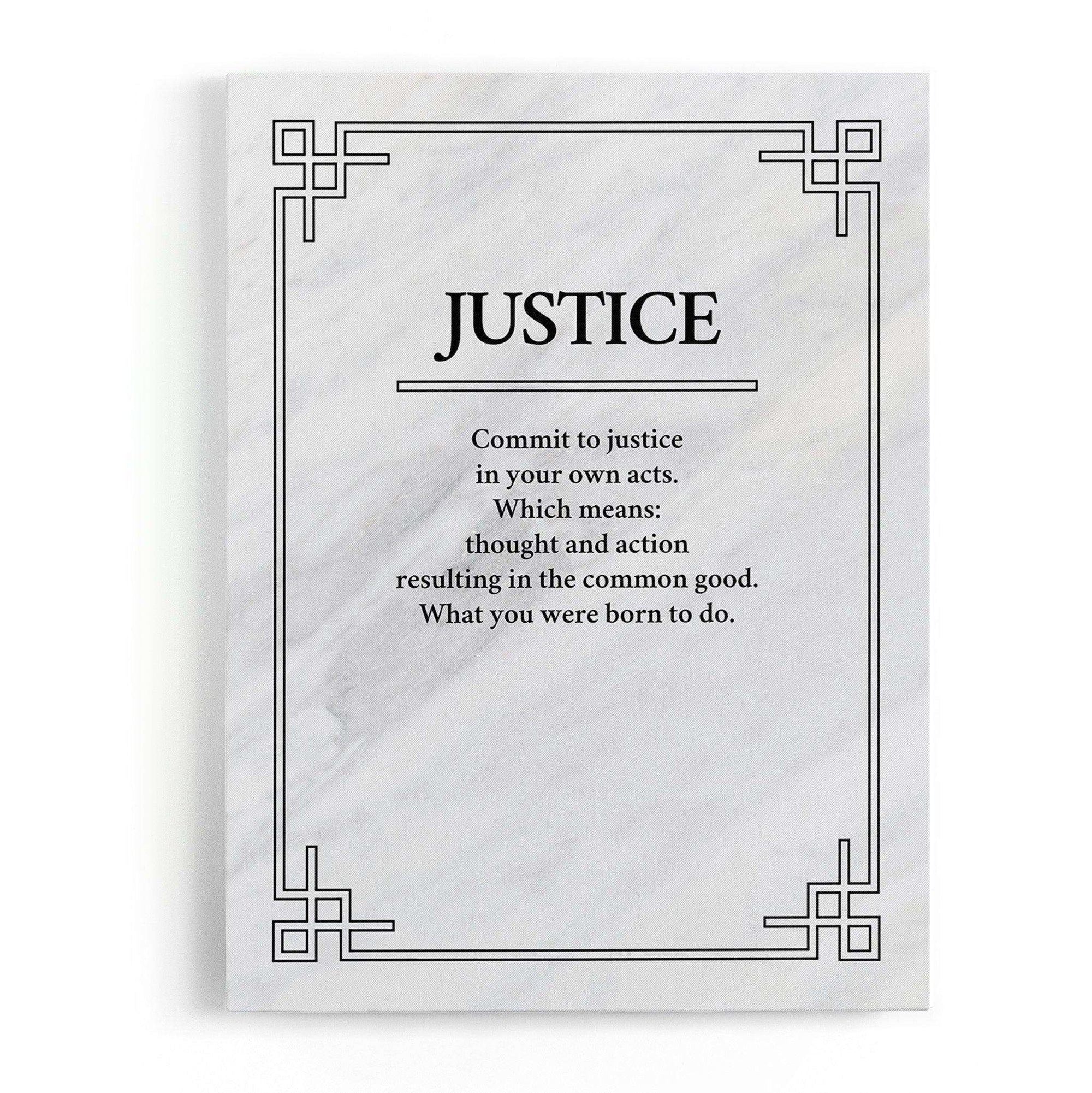 Justice Canvas Wido 60x90 cm / 24x36″ Marble 