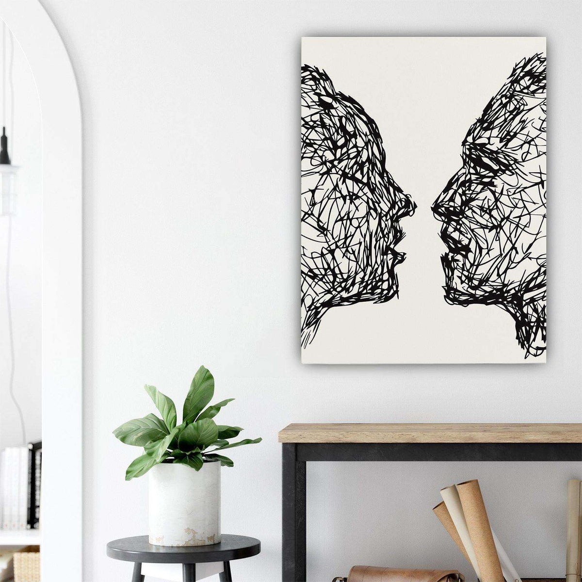 Her and Him Canvas Wido 