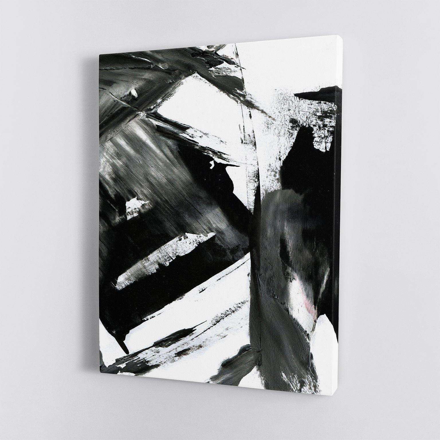 Black and White Abstract II Canvas Wido 