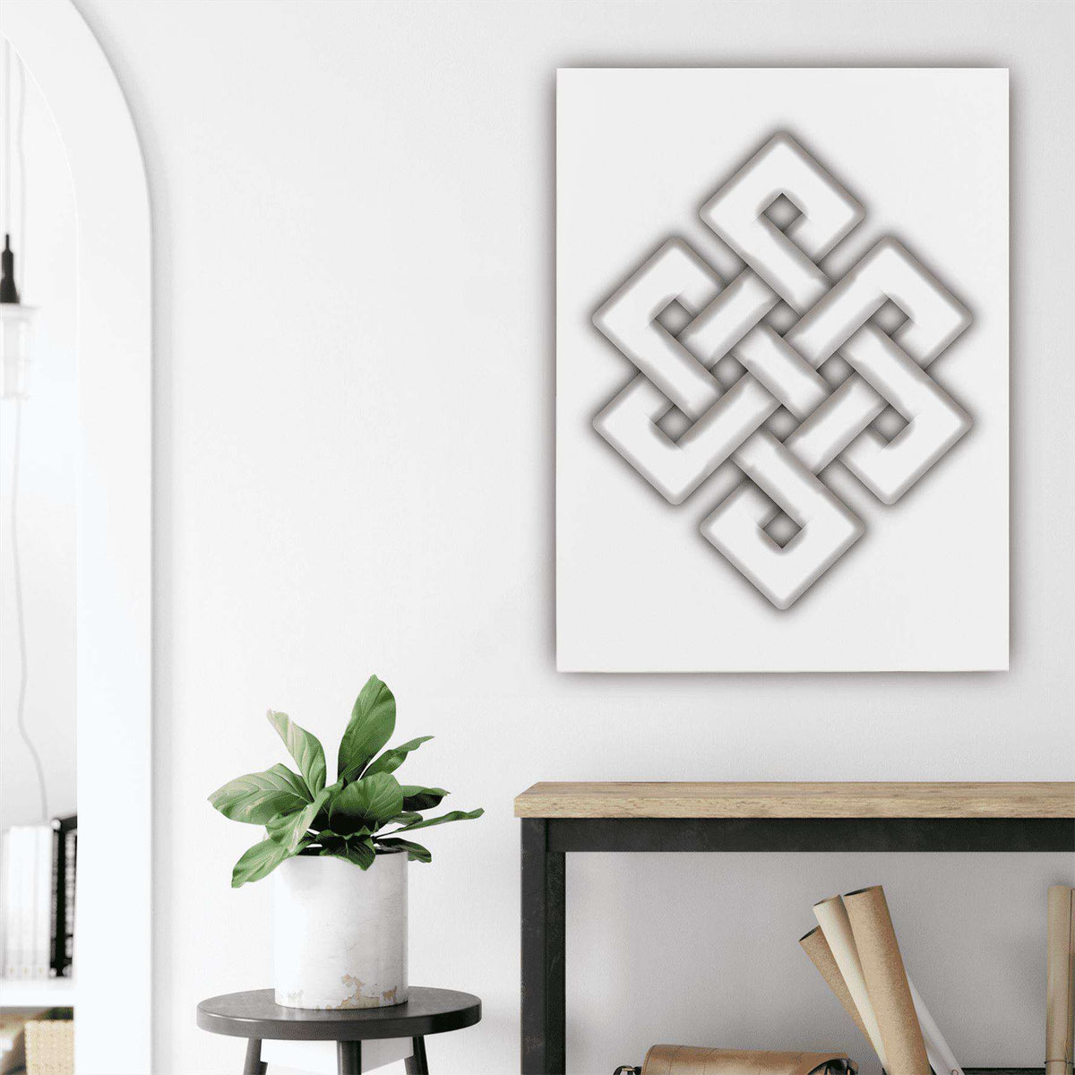 Tibetan Knot Canvas Wido 