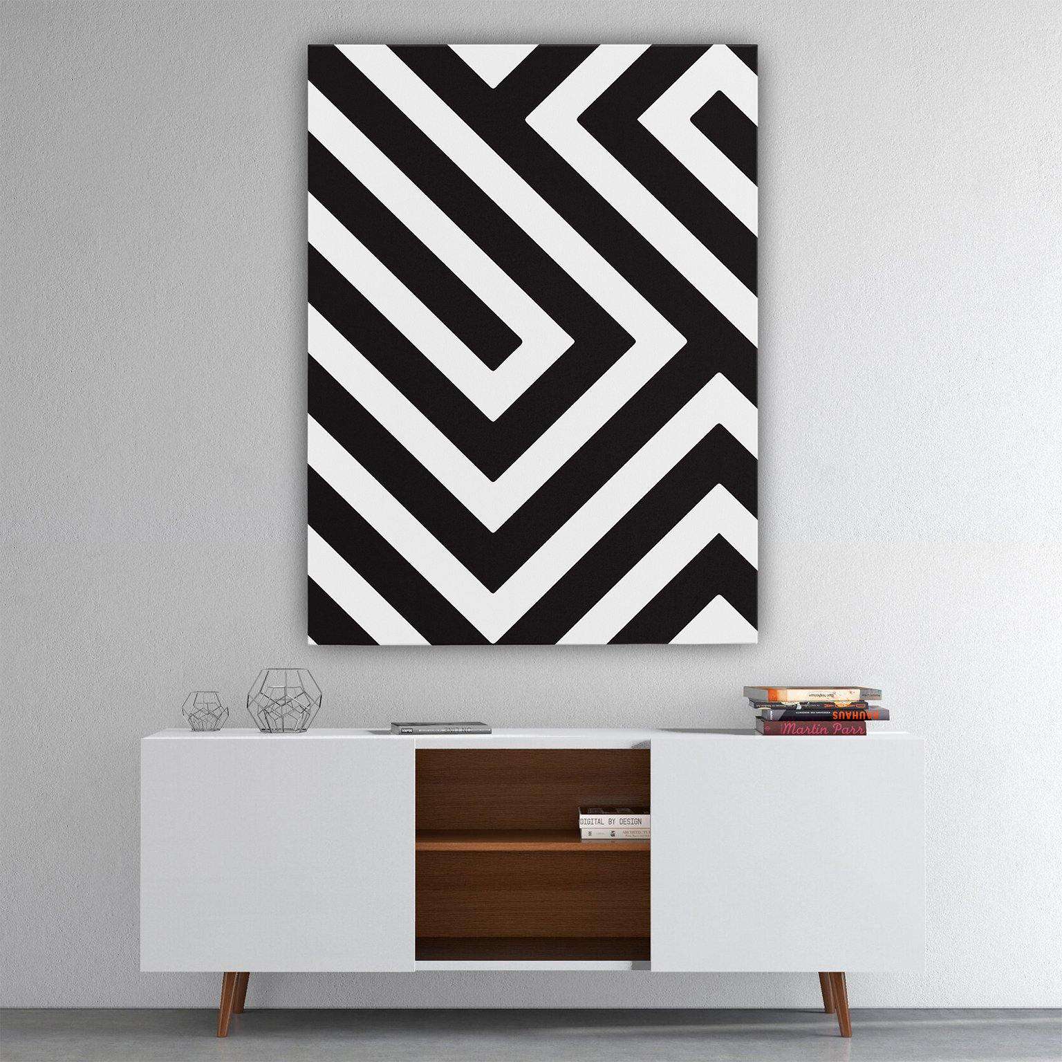 Abstract Geometric Lines Canvas Wido 