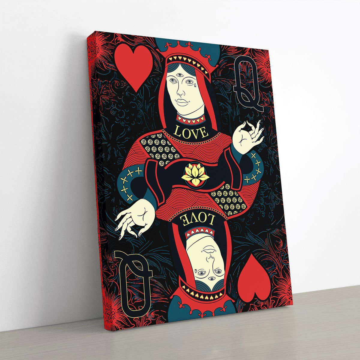 Queen Of Hearts Canvas Wido 