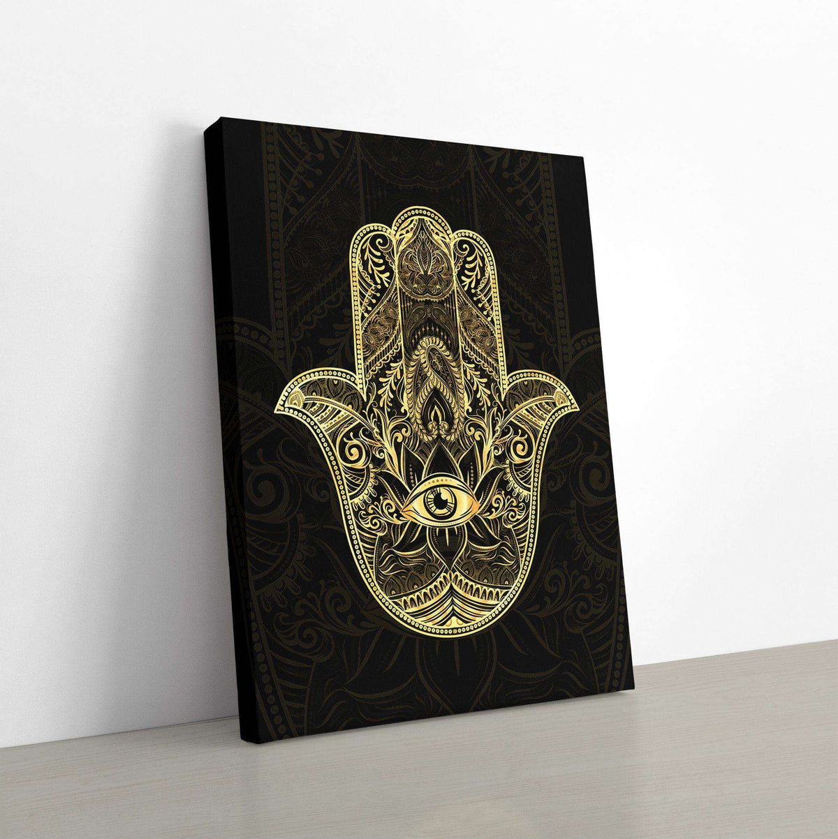 Golden Hamsa Canvas Wido 