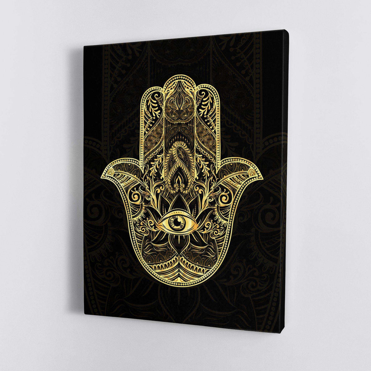 Golden Hamsa Canvas Wido 